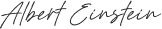 Albert Einstein Signature